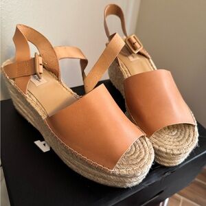 Antonio Melani Bethena leather platform strappy espadrille